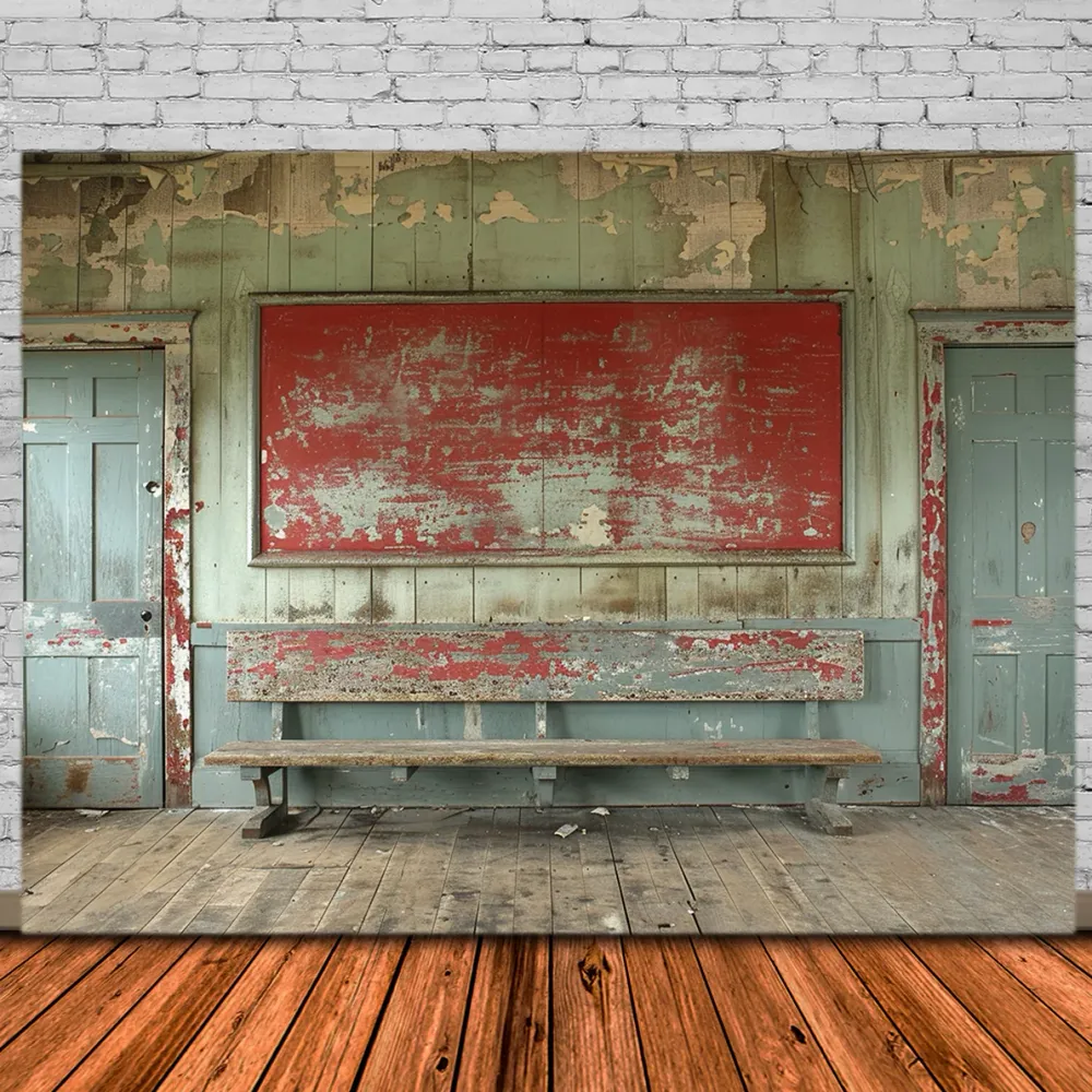 Toile de Fond de Mur en Ciment avec Tableau Noir pour la Rentrée RR7-219 - 24 pièces