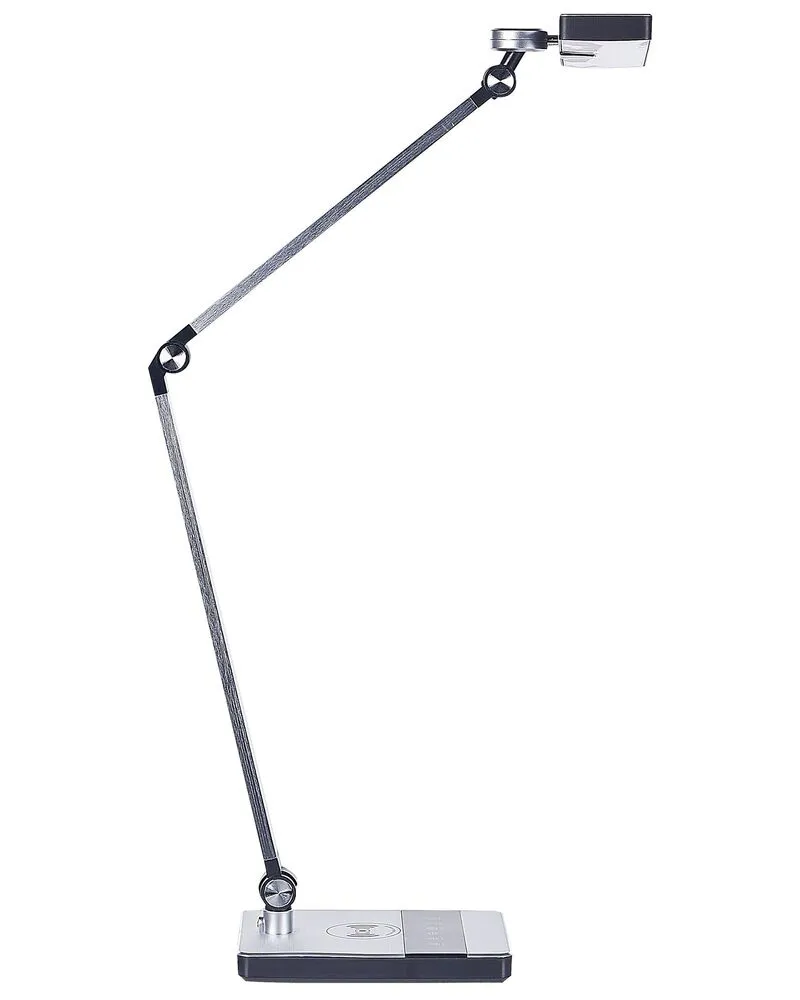 Éclairage directionnel Lampe de bureau argentée à LED LACERTA