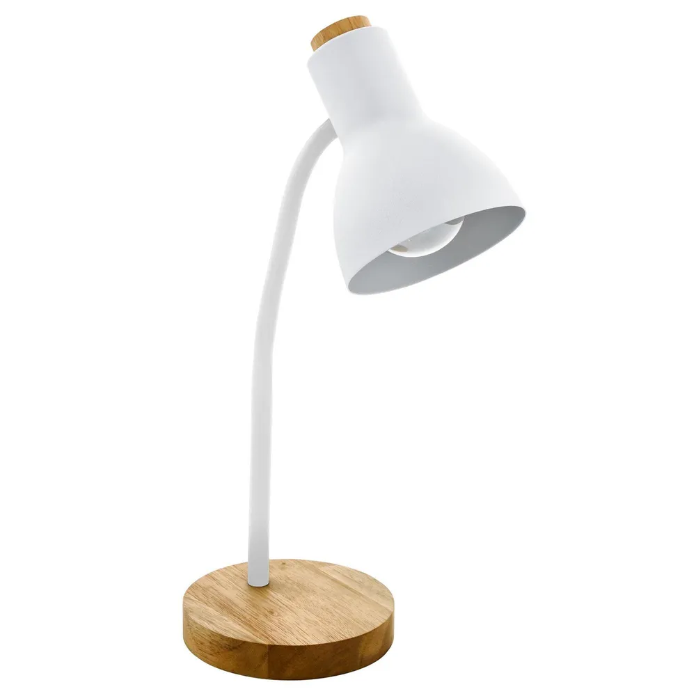 Éclairage directionnel Lampe de bureau en métal blanc VERADAL E27 40W