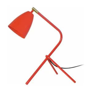 COMPACT LARSEN - Lampe de bureau trépied métal orange