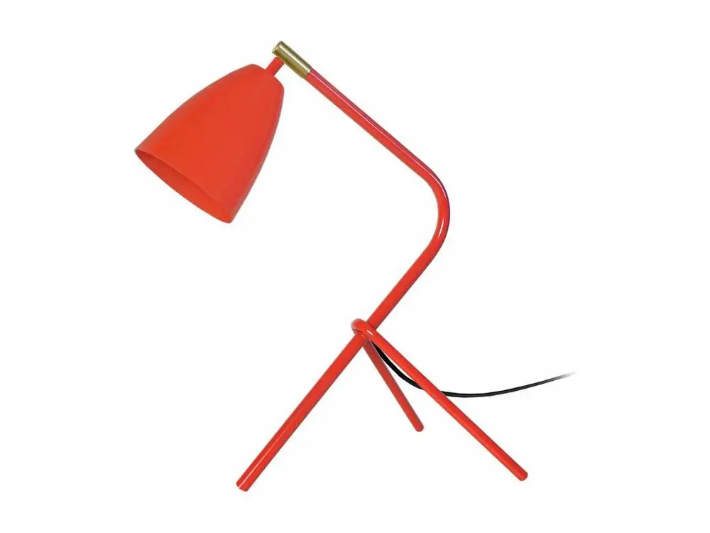 COMPACT LARSEN - Lampe de bureau trépied métal orange