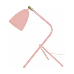 Éco-énergétique Certifié COMPACT LARSEN - Lampe de bureau trépied métal saumon