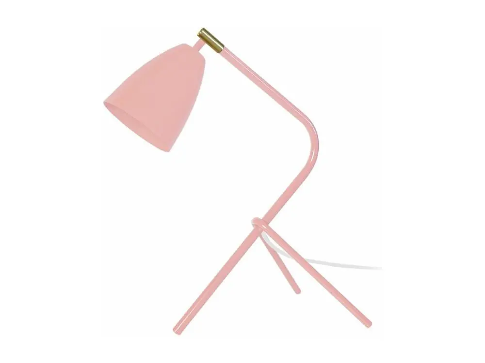 Éco-énergétique Certifié COMPACT LARSEN - Lampe de bureau trépied métal saumon