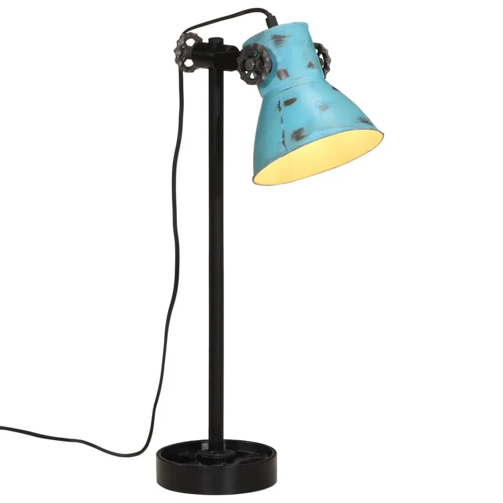 Éco-énergétique Certifié Lampe de bureau 25 W bleu délavé 15x15x55 cm E27