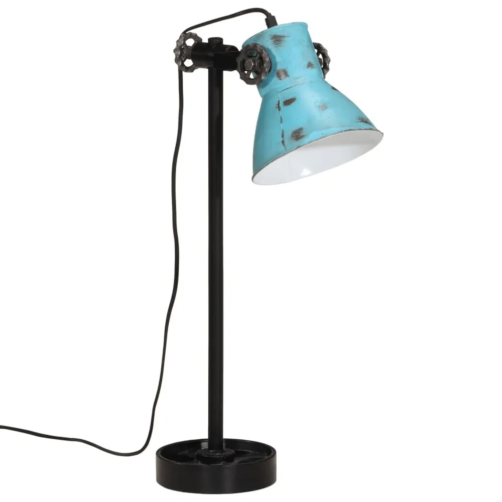 Éco-énergétique Certifié Lampe de bureau 25 W bleu délavé 15x15x55 cm E27