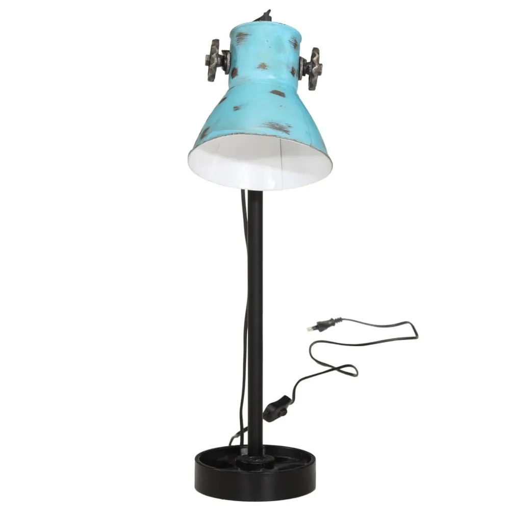 Éco-énergétique Certifié Lampe de bureau 25 W bleu délavé 15x15x55 cm E27