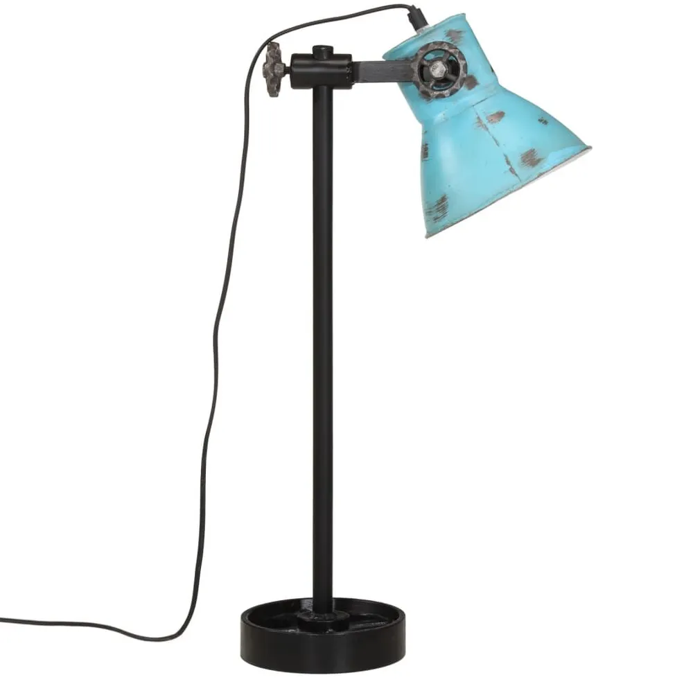 Éco-énergétique Certifié Lampe de bureau 25 W bleu délavé 15x15x55 cm E27