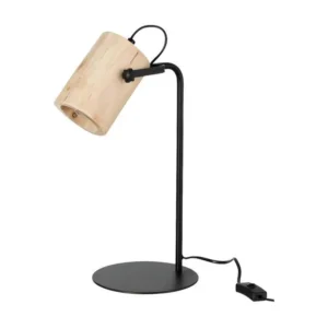 Lampe de Bureau en Bois "Silas" 43cm Naturel à température de couleur ajustable