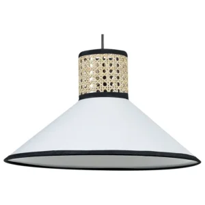 Luminaire à pince Hanglamp wit/ naturel MANTUA