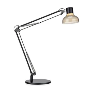 Source lumineuse sans ombre Lampe de bureau Led articulée Jock noire - Markslöjd