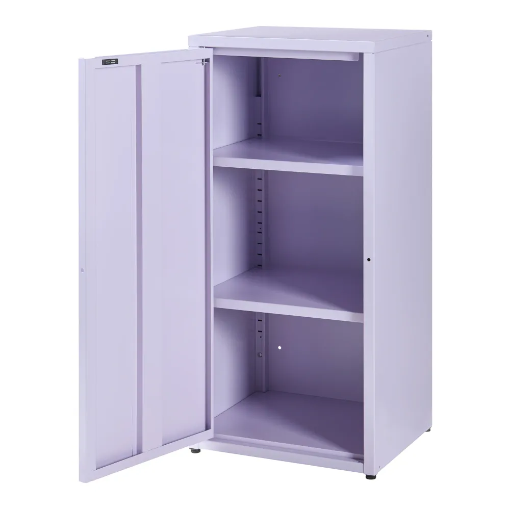 Armoire bureau salon étagère meuble de rangement 88 x 40 x 35 cm métallique acier violet 03_0008910