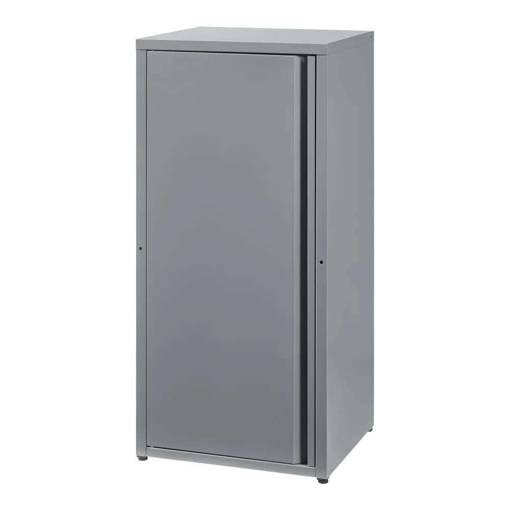 Armoire étagère meuble de rangement 88 x 40 x 35 cm métallique acier gris 03_0008904