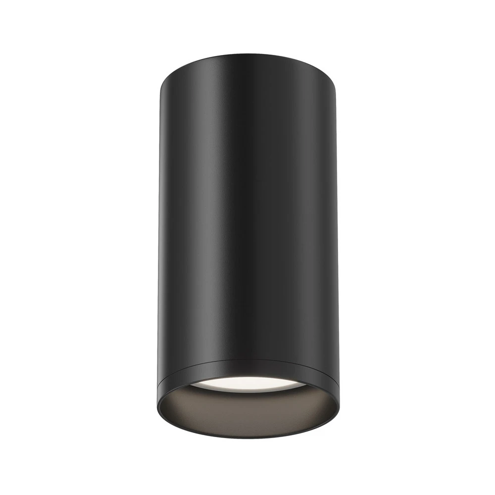 Maytoni Downlight Focus, noir, Ø 5,2 cm, aluminium, GU10 avec portes coulissantes