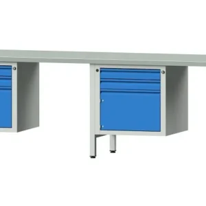 Établis ANKE Établi combiné exemple 732 E 2800 x 700 x 840 mm RAL 7035/5012 ZBP 40 mm 511.006 commander à bas prix