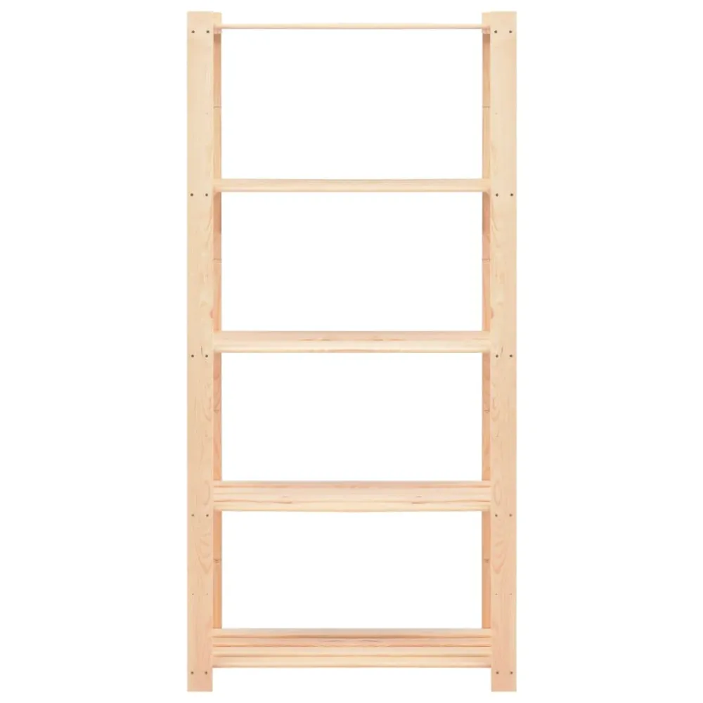 Étagères meubles de rangement à 5 niveaux 5 pièces 80 x 38 x 170 cm Pin 250 kg sable 02_0045732