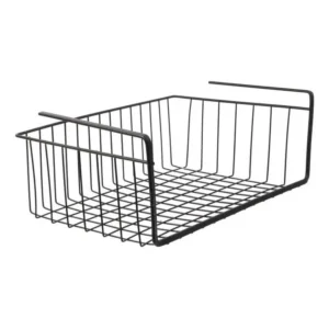 Organisateur Modulable Panier suspendu en métal filaire noir Longueur 40cm