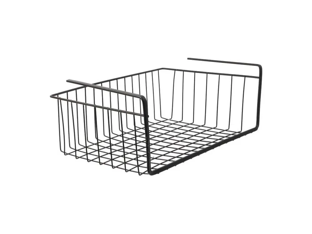 Organisateur Modulable Panier suspendu en métal filaire noir Longueur 40cm
