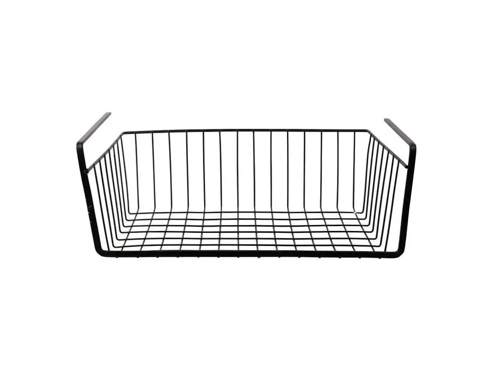 Organisateur Modulable Panier suspendu en métal filaire noir Longueur 40cm