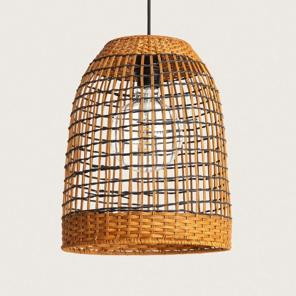 Professionnel Haute Qualité Luminaire suspendu en bambou avec éclairage DEL intégré de Paley