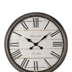 Urban Decor Roman Numerals Wall Clock - Cuivre étain