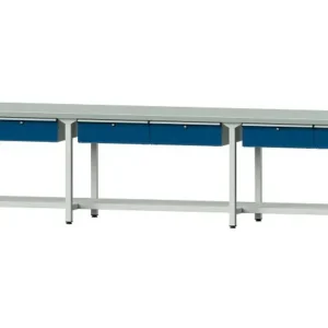 Bancs de travail ANKE table de travail exemple 205 4050 x 800 x 840 mm RAL 7035/5010 ZBP 40 mm 401.560 commander à bas prix