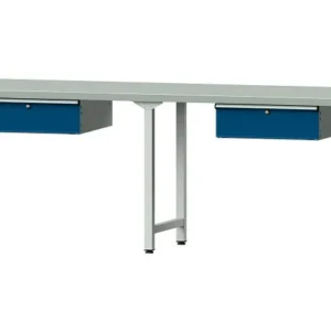 Bancs de travail ANKE table de travail exemple 93 2800 x 700 x 840 mm RAL 7035/5010 ZBP 40 mm 400.428 choisir à bas prix