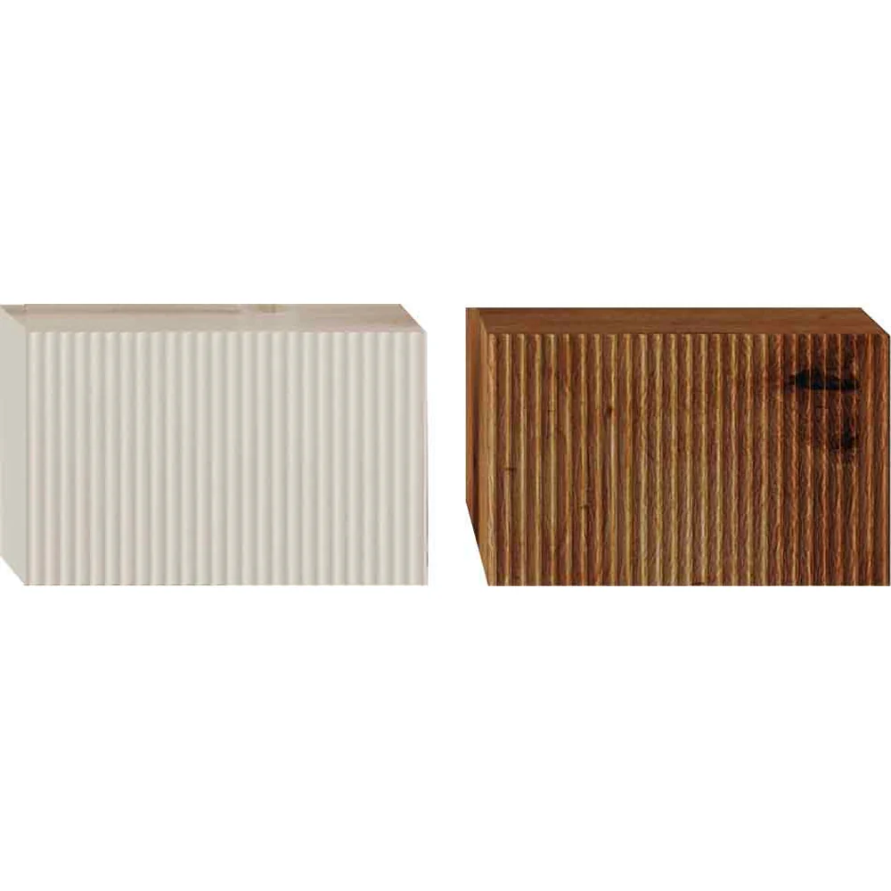 Cassettone Con Anta Cannettata Serie Roma Rovere Oro