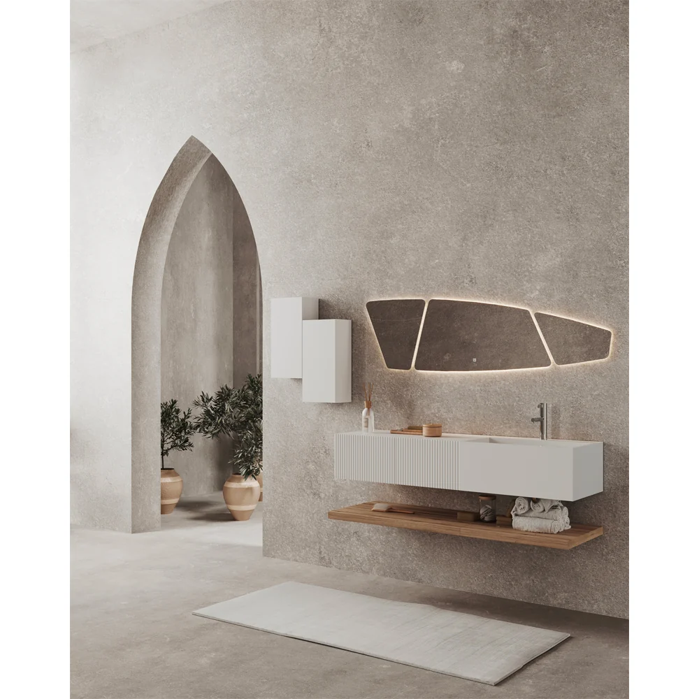 Cassettone Con Anta Cannettata Serie Roma Rovere Oro
