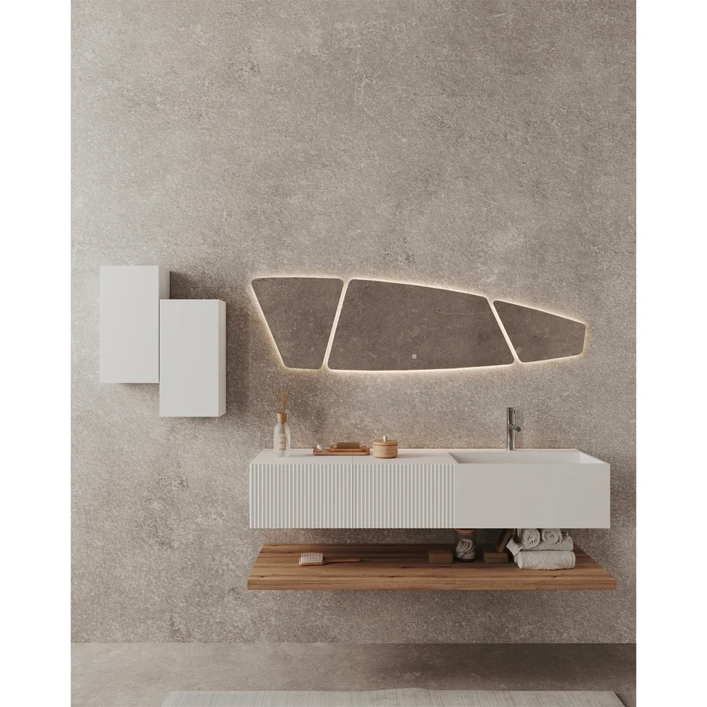 Cassettone Con Anta Cannettata Serie Roma Rovere Oro