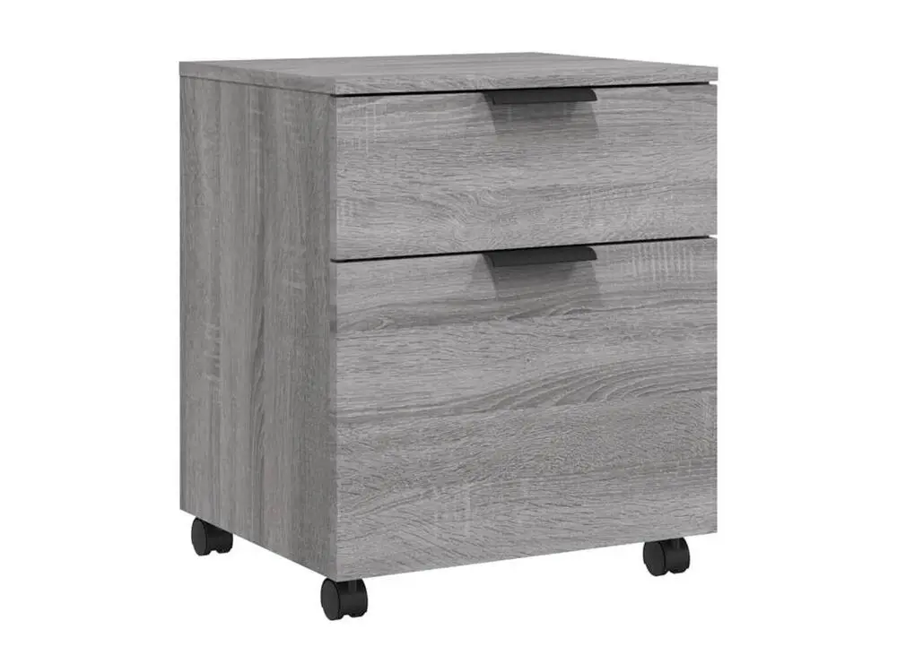 Classeur mobile avec roues Sonoma gris 45x38x54 cm Bois