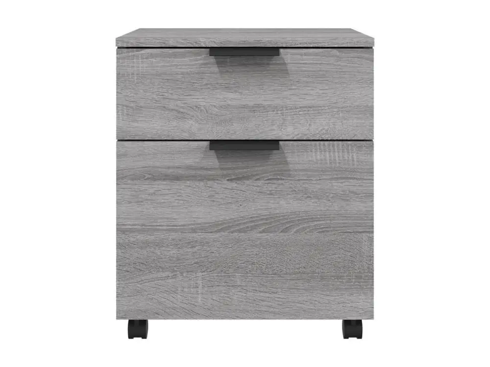 Classeur mobile avec roues Sonoma gris 45x38x54 cm Bois