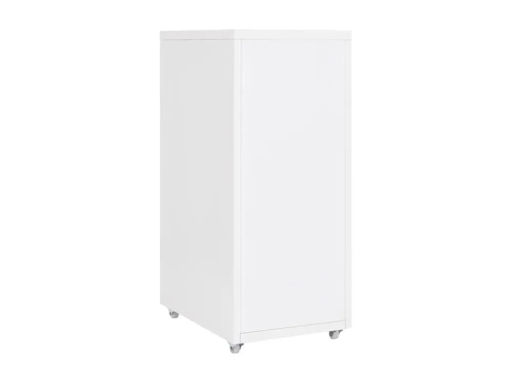 Classeur mobile Blanc 28x41x69 cm Métal