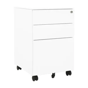 Classeur mobile Blanc 39x45x60 cm Acier
