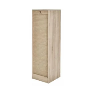 Classeur à Rideau 140 cm Largeur 41 cm - Coloris: Chêne Naturel