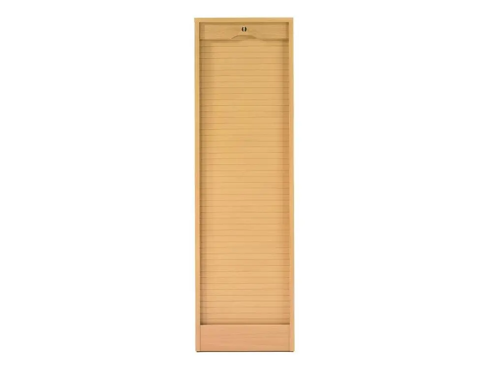 Classeur à Rideau 140 cm Largeur 41 cm - Coloris: Hêtre