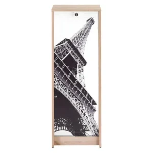 Classeur à Rideau Chêne Hauteur 104 cm - Coloris: Tour Eiffel 750 751