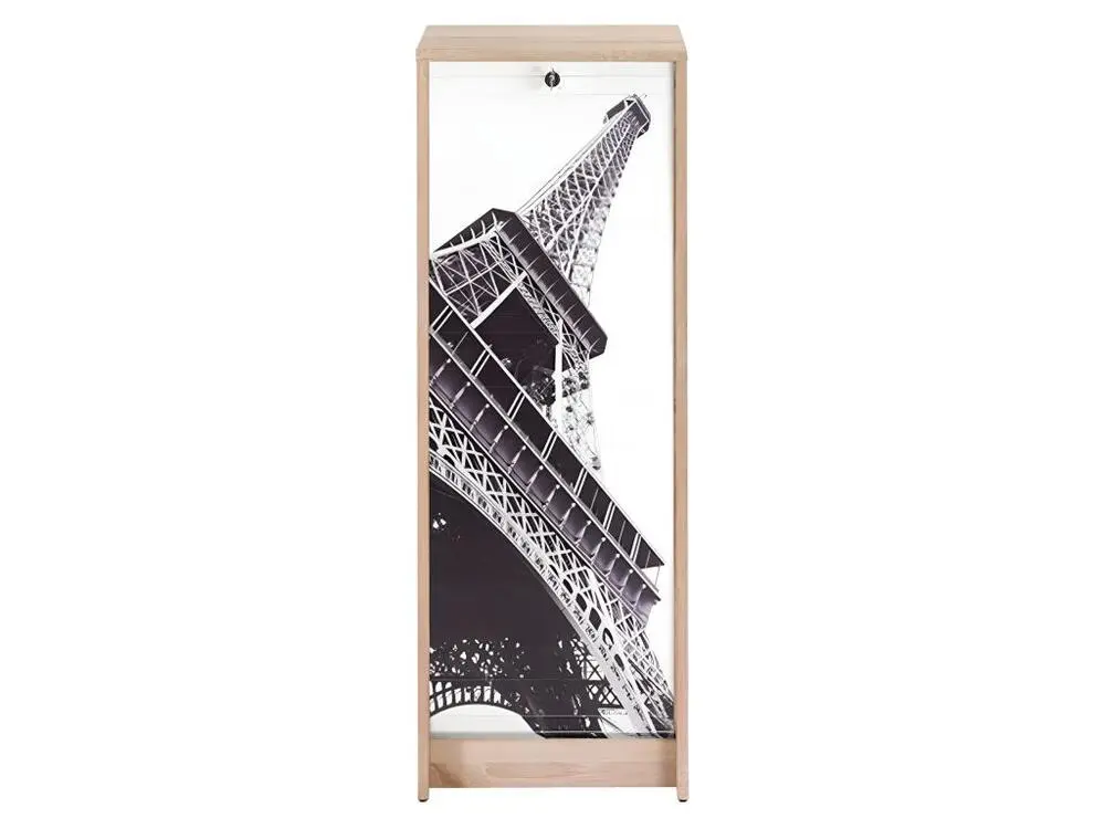 Classeur à Rideau Chêne Hauteur 104 cm - Coloris: Tour Eiffel 750 751