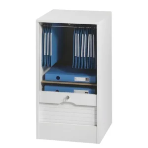 Classeur à Rideau Hauteur 76 Largeur 41 cm - Coloris: Blanc