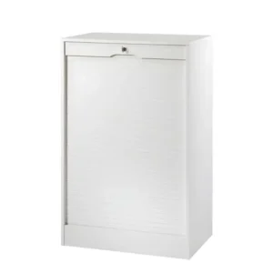 Classeur à Rideau Largeur 70 cm Hauteur 108 cm - Coloris: Blanc