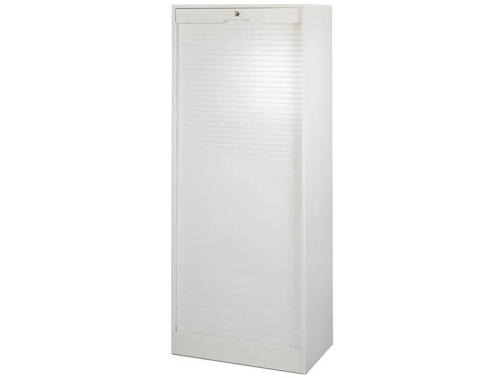 Classeur à Rideau Largeur 70 cm Hauteur 172 cm - Coloris: Blanc