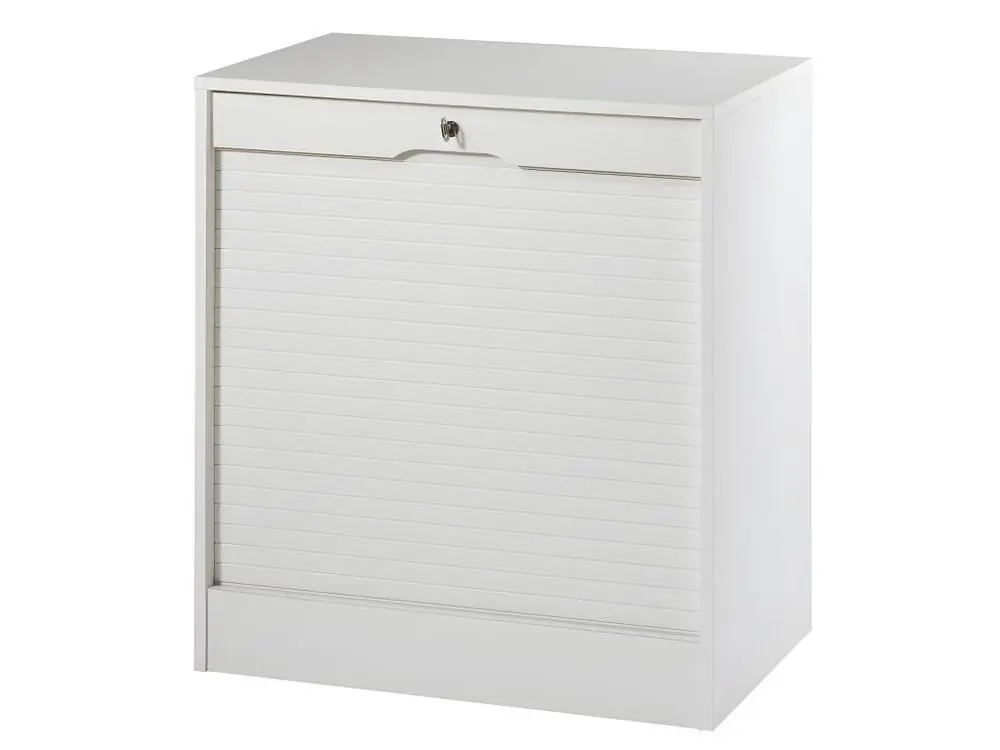 Classeur à Rideau Largeur 70 cm Hauteur 76 cm - Coloris: Blanc