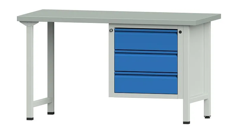 Établis ANKE Établi combiné exemple 706 E 1500 x 700 x 840 mm RAL 7035/5012 ZBP 40 mm 510.522 obtenir à bas prix