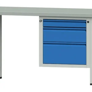 Établis ANKE Établi combiné exemple 710 E 1500 x 700 x 840 mm RAL 7035/5012 ZBP 40 mm 510.530 se procurer à bas prix