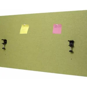 Cloison acoustique de bureau MCW-G75, 60x120cm vert avec 4 patins en caoutchouc