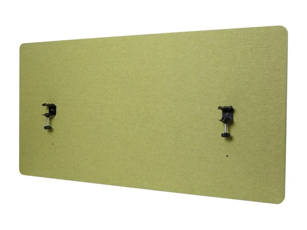Cloison acoustique de bureau MCW-G75, 60x120cm vert avec 4 patins en caoutchouc