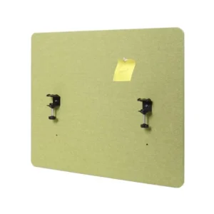 Cloison acoustique de bureau MCW-G75, 60x75cm vert avec revêtement anti-rayures