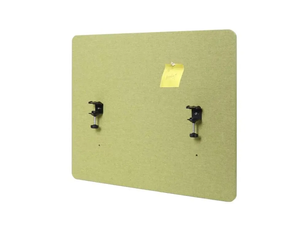Cloison acoustique de bureau MCW-G75, 60x75cm vert avec revêtement anti-rayures