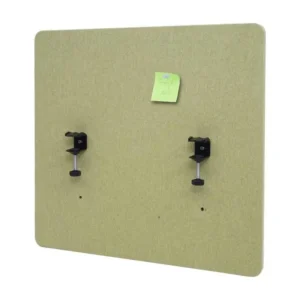 Cloison acoustique de bureau MCW-G75, 65x60cm, vert pour poste de travail réglable