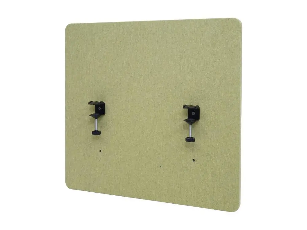 Cloison acoustique de bureau MCW-G75, 65x60cm, vert pour poste de travail réglable