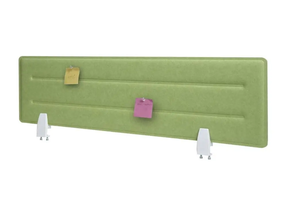 Cloison de bureau MCW-G76, 100x30cm vert pour poste de travail réglable